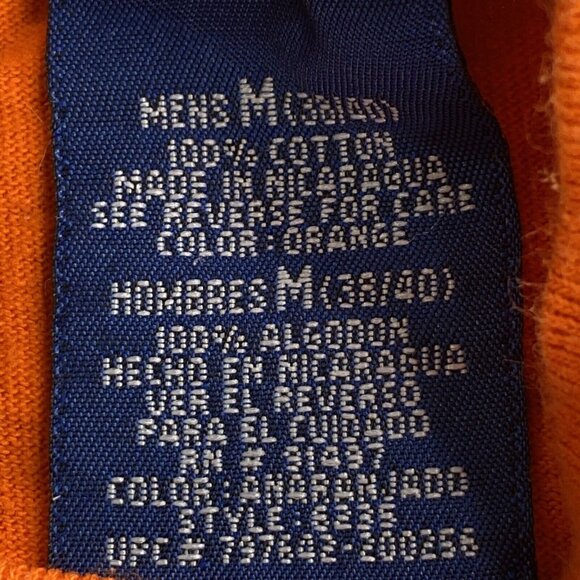 Halloween I Scare Myself‎ T-Shirt Men’s M  38 40 Orange Funny Short Sleeve Y2K - Picture 4 of 9